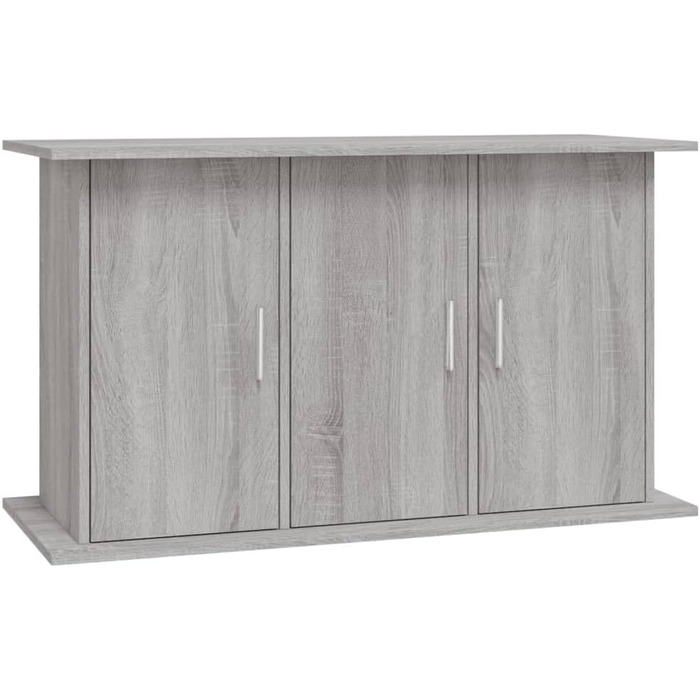Тумба для акваріума IKAYAA сіра Sonoma, деревостружкова плита, 101x41x58 см