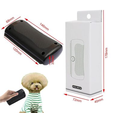 Груміфі Пет Кер Щітка для догляду за шерстю собак, Mr Waggy Tails Щітка для видалення шерсті (2 шт.)