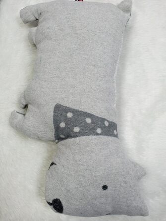 Подушка для собак David Fussenegger Juwel, сірий/антрацитовий, 40/20 см, з перфорованою спинкою