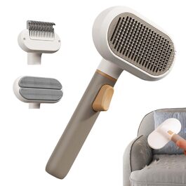 Щітка для собак - гребінець для вичісування та масажу, видаляє підшерстя, для короткої шерсті, для дому та офісу