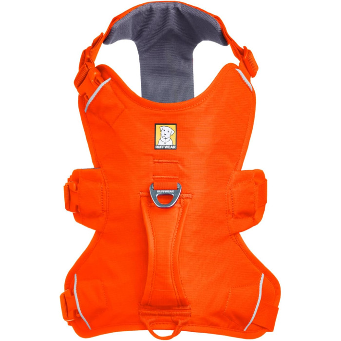 Шлейка для собак Ruffwear Web Master, помаранчевий, середній, з ручкою, надійна, для прогулянок та походів
