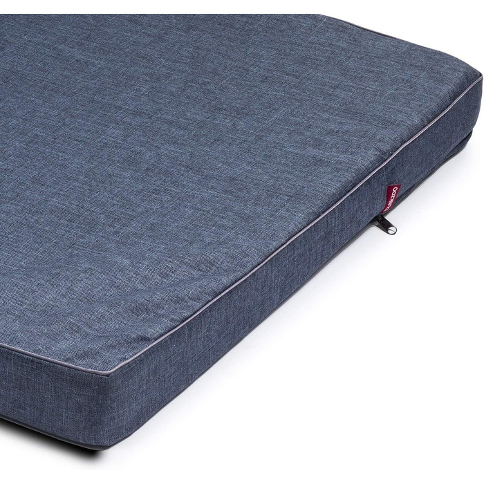 Матрац для собак | 100 x 75 x 6 см | Собаче ліжко, подушка, матрац для великих та маленьких собак | Codura, зручний, стильний, можна прати | Колір: блакитний