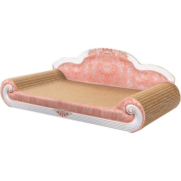 LOVIVER Картонне дряпальня для котів, іграшка, рожева - міцне дряпальня-диванчик для котів