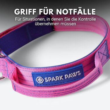 Тактичне нашийник для собак Spark Paws – Міцний, преміум-якість, для великих та середніх собак (Snow Cone, XS: 9-18 кг [2.5 см])