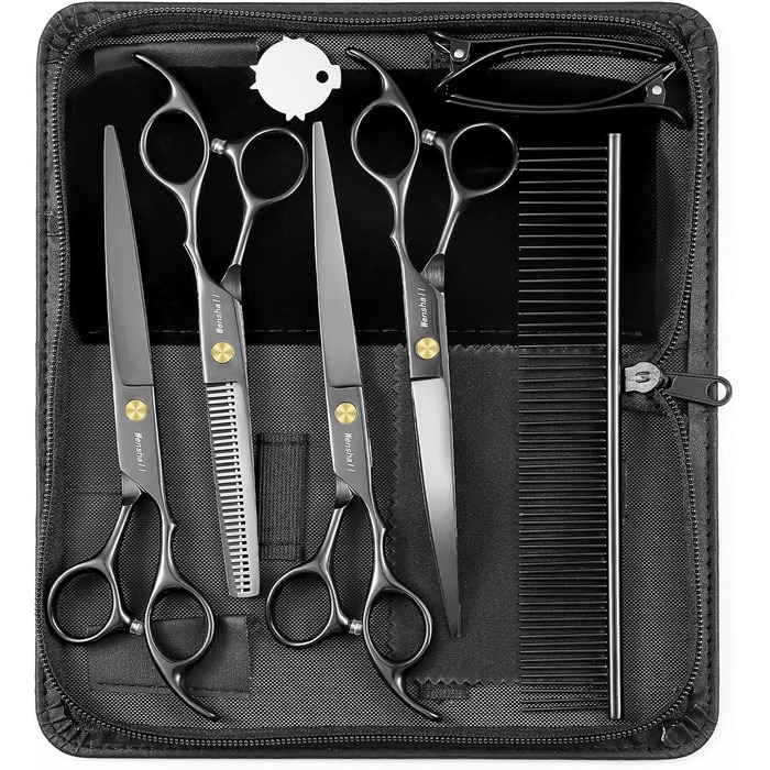 Набір професійних ножиць для грумінгу собак Wenshall 7.0 дюймів (5 шт.)