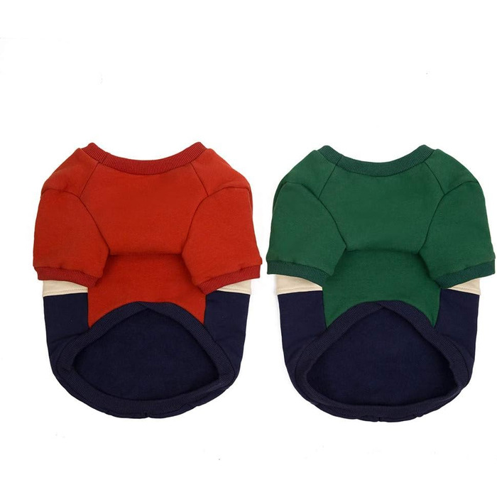 Світшот для Французького Бульдога: теплий костюм для маленьких собак та котів, Патчворк (XXL, Бордовий)