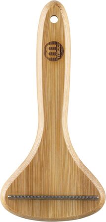 Щітка для грумінгу собак та котів Mikki Bambus Kinge - видаляє лупу та підшерстя, з антикорозійних сталевих зубів, велика (мала)