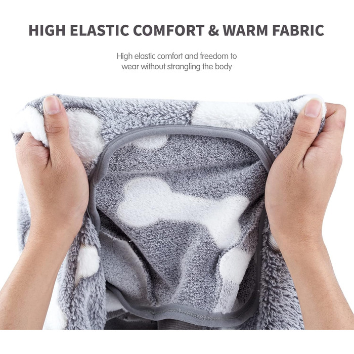 Піжама для собак великих порід, зимовий одяг для собак, комбінезон для собак, Gow in the Dark (рожевий, сірий), розмір Medium