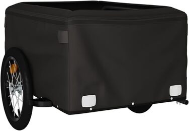 Причіп для собак, велосипедний причіп, причіп для бігу: чорний та сірий, 45 кг, сталь, легка збірка, універсальний