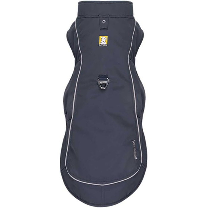 RUFFWEAR Overcoat Fuse: Куртка та шлейка для собак 2-в-1, з флісовою підкладкою, X-Small (XXS, Базальтовий Gray)