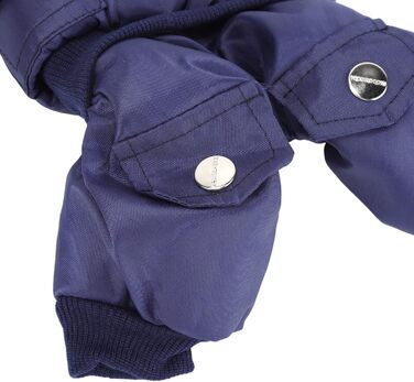 GLOGLOW Зимова куртка для собак, тепла, з капюшоном, для маленьких собак (S, блакитна)
