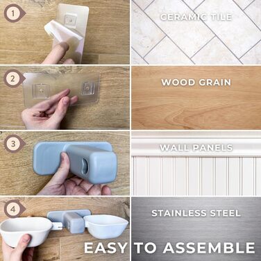 Набір мисок для котів з кріпленням на стіну, підняті миски, міцні, з присосками, для корму та води