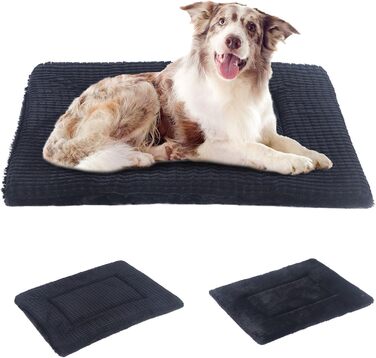 Ортопедичне ліжко для собак BVAGSS, м'яке килимок для собак, миється, тепле ліжко для маленьких, середніх та великих собак, 91x58x4 см, сірий колір