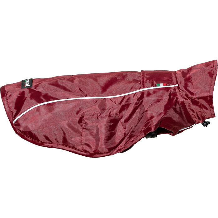 Водонепроникна куртка для собак CHIARA Finn, розмір XL (бордовий), з флісовою підкладкою, для будь-якої породи, з відбиваючими смугами