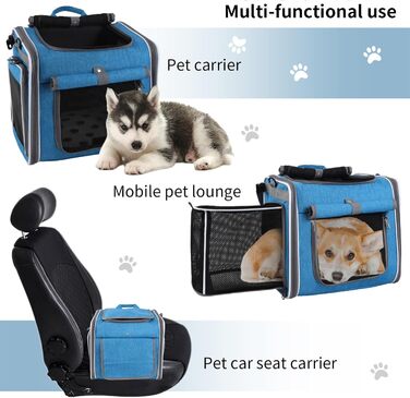 Велосипедний кошик для собак | Зручна переносна сумка з вентиляцією для прогулянок, кемпінгу, подорожей та велопоходів