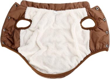 Теплий зимовий одяг для собак MISSMAO: флісова куртка з відбиваючими елементами, зручна в одяганні, колір кава, розмір 2XL