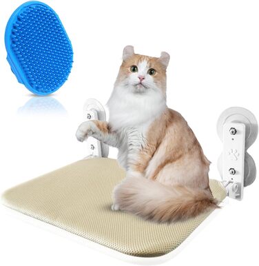 Гніздо-гамак для котів на вікно з присосками, складане ліжко для котів, міцний гамак для вікон, з подвійними присосками