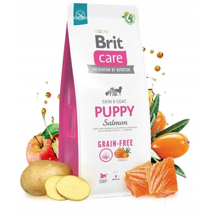 Корм для цуценят BRIT Puppy з лососем, 12 кг
