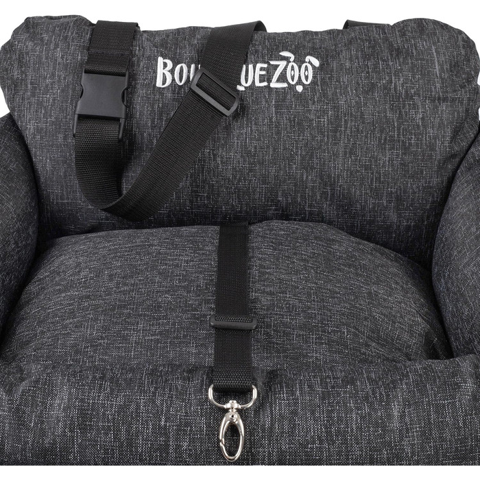 Автомобільний сидіння для собак: зручний, універсальний, миючий, 55x65 см, чорний