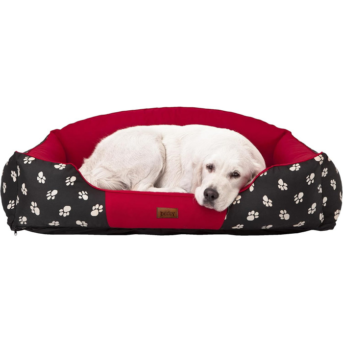 Собаче ліжко Hobbydog XLKRLCZK2 - велике, 84 x 65 см, червоне, для собак XL