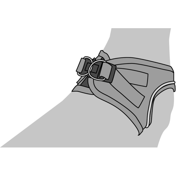 Шлейка для собак середнього розміру Flamingo Step&Go Bento Beige, L