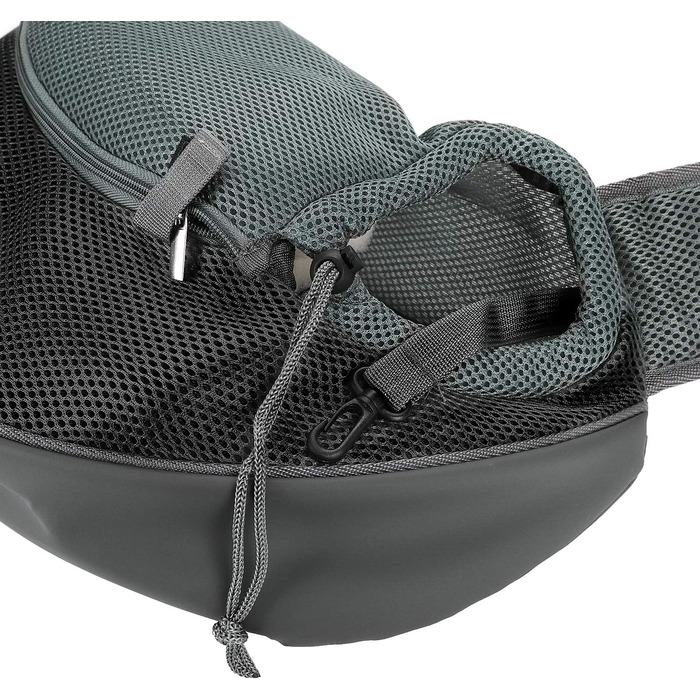 Сумка-переноска для собак та котів, чорна, з дихаючого матеріалу, складна, з регульованим ременем, для цуценят та малих тварин