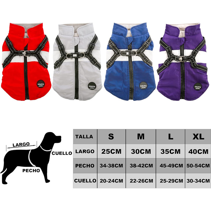 Тепла куртка для собак, зимова жилетка для малих та середніх собак, пуловер для собак, вітронепроникна жилетка з кільцем для повідка, сірий колір, розмір M