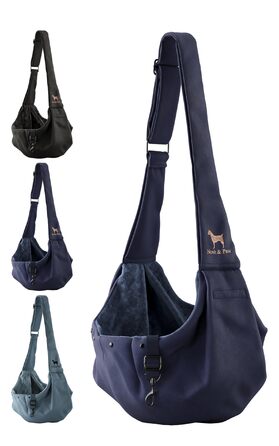 Трансформер для собак Noah & Paw до 5 кг: зручна переноска з регульованим ремінцем та м'яким хутром, подвійний захист, преміум-тканина Twill