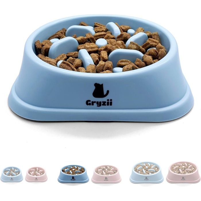 Антишвидкоїжка для собак великих порід | Повільне та здорове харчування, Slow Feeder, сприяє травленню, запобігає блювоті, неслизький, миска для собак, великі та XXL породи