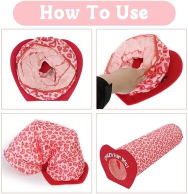 Туннель-іграшка для котів та тварин, Pop-Up, складаний, для дому (червоний)