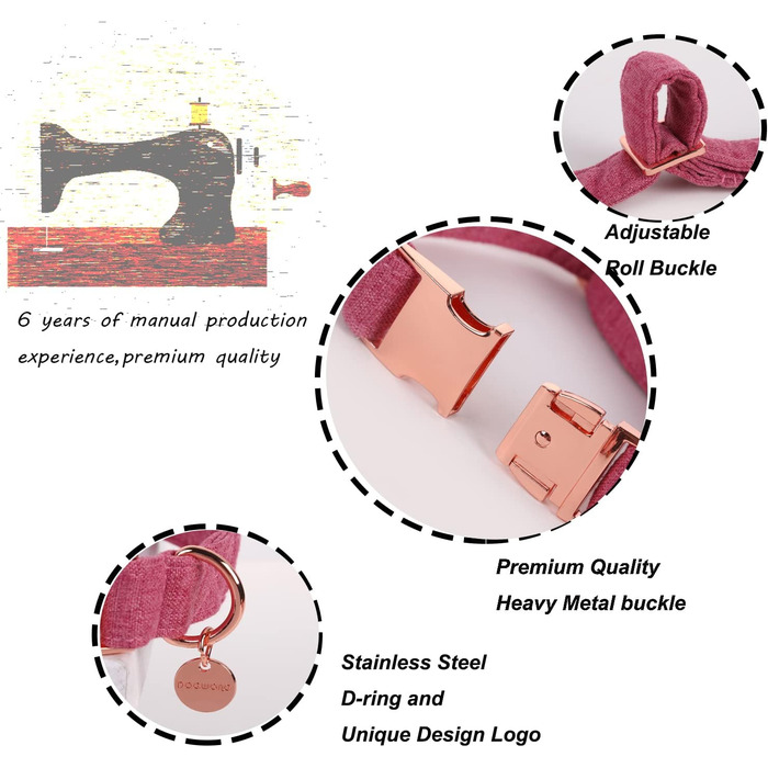 Елегантний собачий нашийник Dogwong з бантиком, білий. Зручний, регульований нашийник для собак маленьких та середніх порід. Ідеальний подарунок для дівчаток та хлопчиків. У комплекті 1 шт.