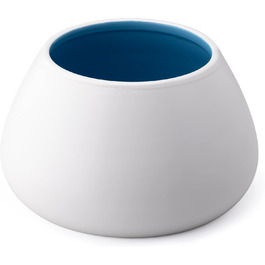 Навіс для собак Navaris Design з кераміки - велика миска для корму - миска для собак, миска для їжі - миска для кокер-спанієля та собак з довгими вухами - миска для собак з довгими вухами біло-блакитна