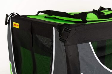 Транспортна переноска для собак та котів, 91x64x64 см. Переноска для собак, переноска для котів, клітка для тварин, переноска для подорожей, клітка для відпочинку (світло-зелена)