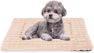 М'яке ортопедичне ліжко для собак BVAGSS, 90x60 см, кольору абрикос. Зручна лежанка для собак маленьких, середніх та великих порід. Легко миється, з антиковзким дном.