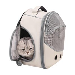 Транспортна сумка для собак Tyinerc | Сумка з регульованими ремінцями – для подорожей, прогулянок в авто, цуценят, кошенят на вулиці, сіра