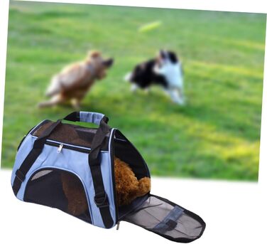 Рюкзак для вигулу собак і котів LOLIPPYY, великий, дихаючий, блакитний