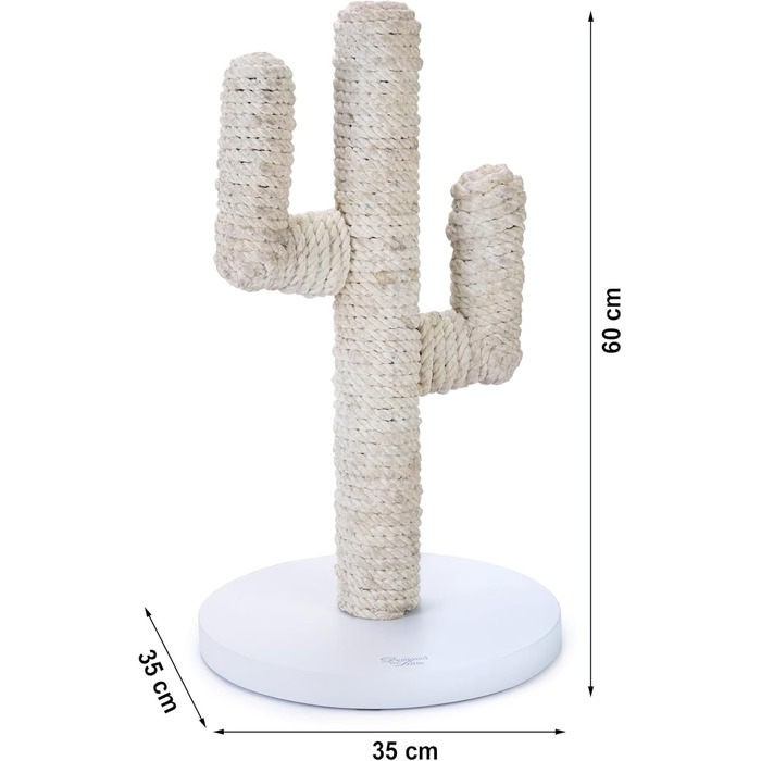Декоративний кактус Lotte Kratzbaum (білий, L: 35 см, B: 35 см, H: 60 см)