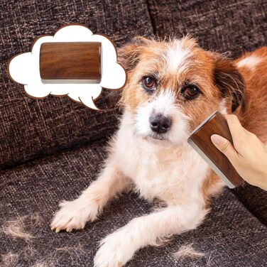 Щітка для вичісування шерсті собак та котів з дерев'яною ручкою | Інструмент для догляду за тваринами, видалення шерсті, підходить для довгошерстих порід