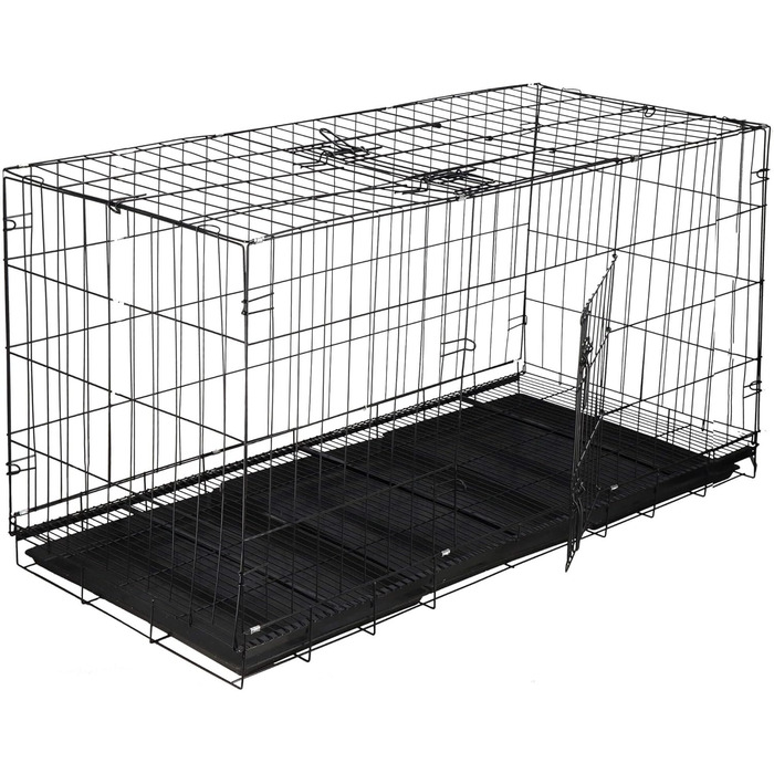 Клітка для тварин Springos з двома дверцятами, 60 x 50 x 42 см (61 x 130 x 70 см)