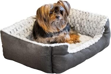 М'яке ліжко для собак та котів Ferplast: комфортне та зручне, 91 x 72 x 19 см / 55 x 48 x 18 см