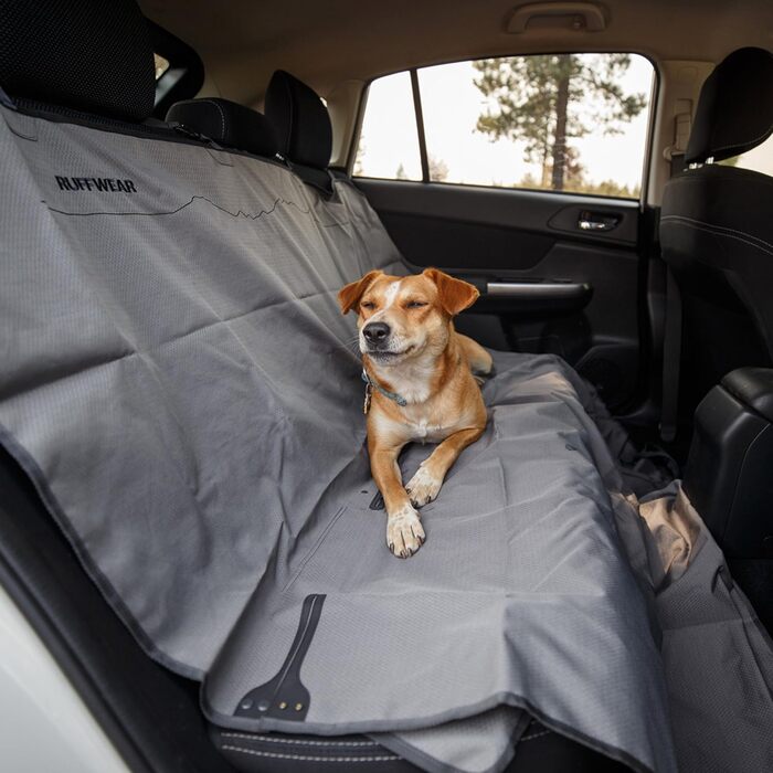 Автогамак для собак RUFFWEAR, універсальний, сірий, захисне покриття на заднє сидіння