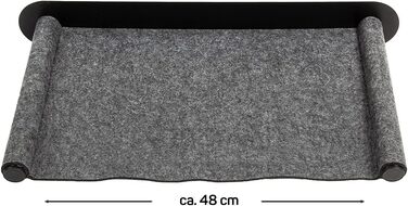 Підвісна лежанка для кота з фетру, канадського виробництва | 65 x 35 x 10 см, антрацит | Лежанка-стіна для котів