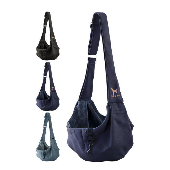 Трансформер для собак Noah & Paw до 5 кг: зручна переноска з регульованим ремінцем та м'яким хутром, подвійний захист, преміум-тканина Twill