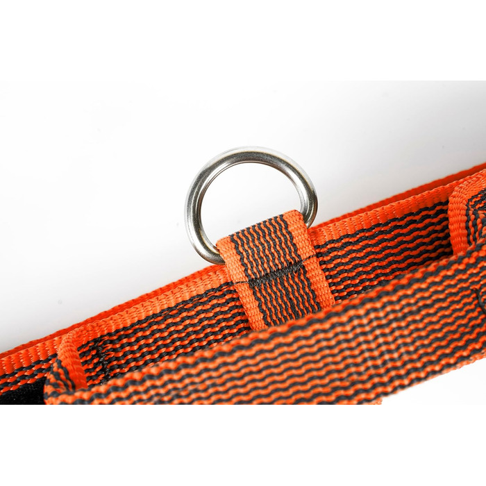 Нашийник Julius-K9 Color & Grey з ручкою, надійним затвором та змінним патчем, 40 мм (38-53 см), Оранжево-Сірий