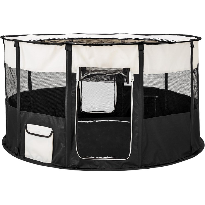 Тектейк® Вольєр для цуценят, аксесуари для собак, вольєр для собак складний, клітка для дрібних тварин (кролики, коти), вольєр для кроликів та морських свинок - Чорний | № 402438