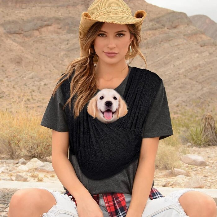 Сумка-переноска для собак до 9 кг, тканинна, з регульованим ременем, для прогулянок на вулиці