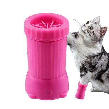 Автоматичний мийник лап для собак з USB-зарядкою - Розумний пристрій для чищення лап, для дому, середніх та великих собак, котів (рожевий)