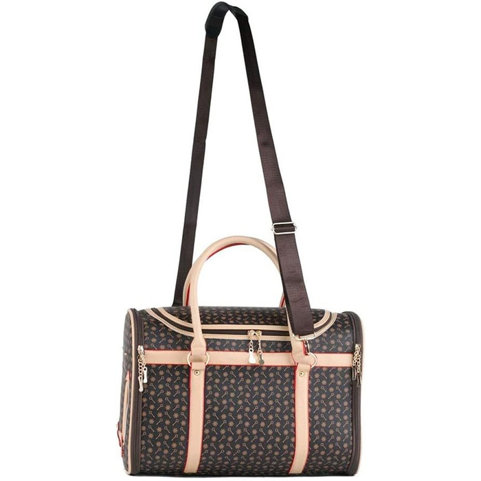 Сумка-переноска для собак та котів, велика, з PU шкіри, модний дизайн