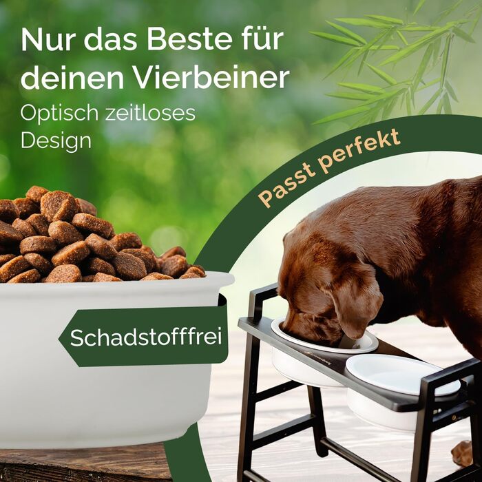 Керамічна годівниця для собак - велика миска для корму 1250 мл. Миска для їжі та води для собак та котів