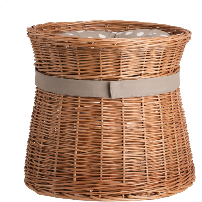 Кішка Будка Кругла Натурального Кольору: Двоярусний Корзинка для Кішки з Велюровою Подушкою, Корзинка з Плетеної Вельветової Лози, Кішка-Тур, Меджовтий Колір